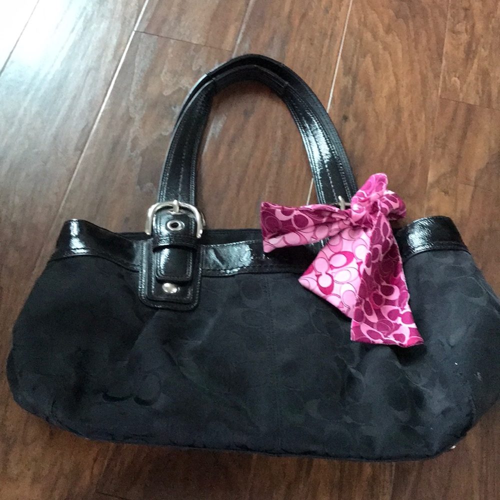 Black coach purse